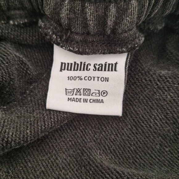 Public Saint Black CARGO SWEAT-SHORTS  size xl - Picture 5 of 9